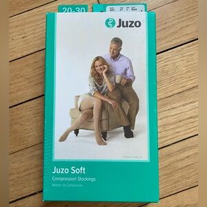 NEW Juzo 2001 Soft 20-30 Closed Toe Knee High Compression Stocking Silicone Band